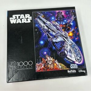 Star Wars Millennium Falcon Darth Vader Death Star 1000 Piece Puzzle Complete